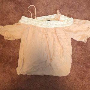 Forever 21 blush of shoulder shirt